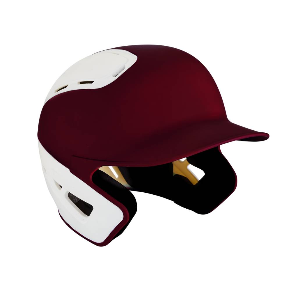 Mizuno B6 Baseball Batting - Erkek Kask - Bordo/Beyaz Türkiye (WTOQLS-051)